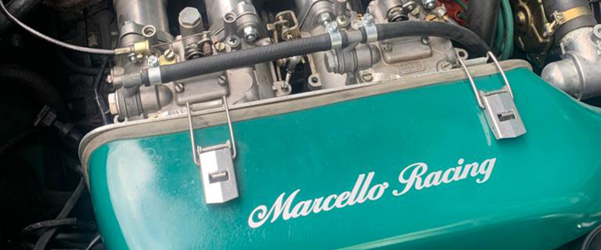 Der Motor einer Alfa Romeo Alfetta