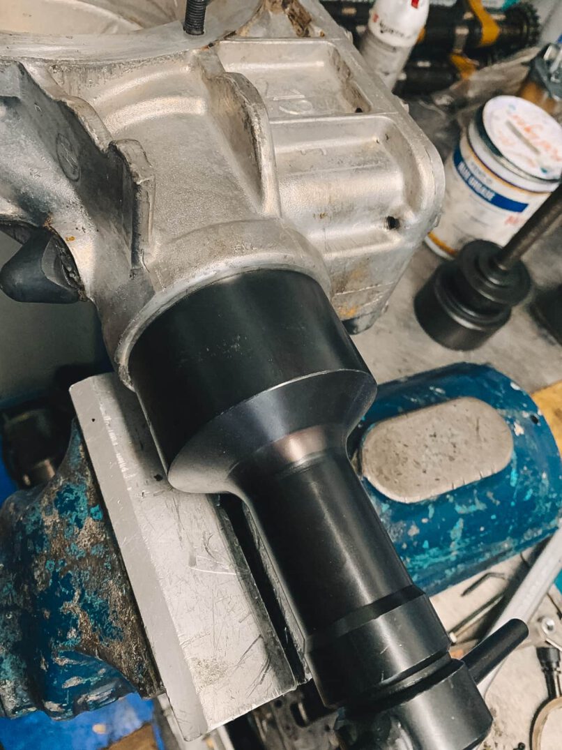 Endmontage eines Differentials.