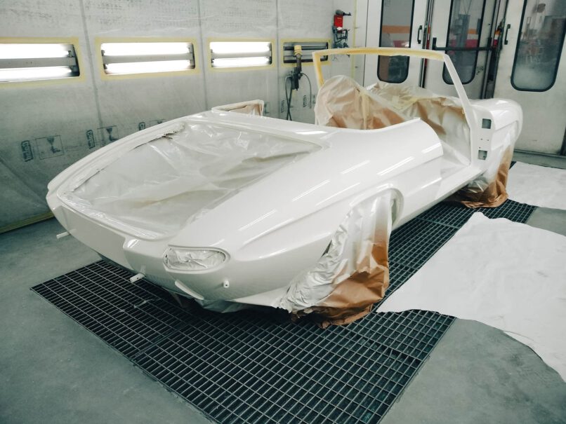 Die Lackschicht wurde aufgetragen.