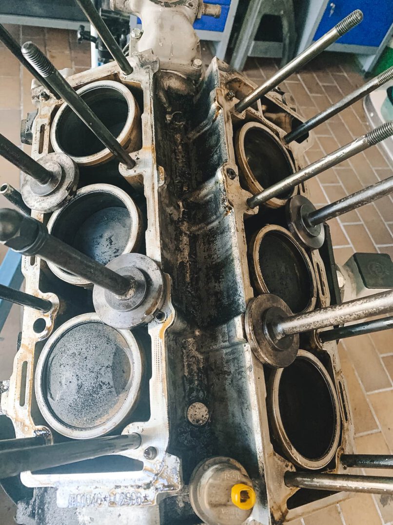 Demontage des Motors